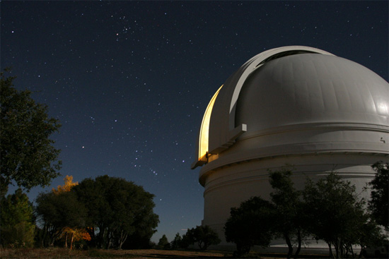 Güney Kalifornia'da Mount Palomar'daki dev teleskop